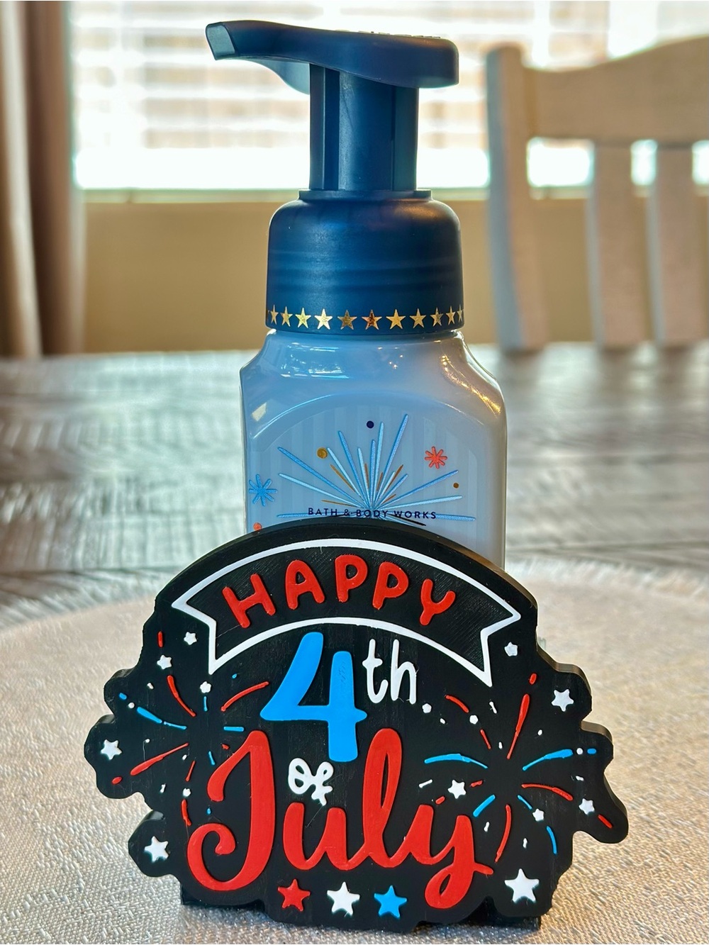 Patriotic 4th of July Foaming Hand Soap Holder for Bath & Body Works Bottles